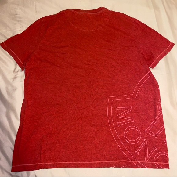 MONCLER RED TSHIRT LOGO GRAPHIC - Picture 5 of 10